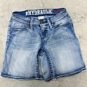 Hydraulic Lola & The Boys Girls Denim Jean Shorts‎ Distressed Blue Size 0